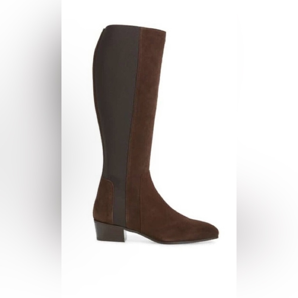 Like New Brown Suede Aquatalia Vero Cuoio Knee High Boots